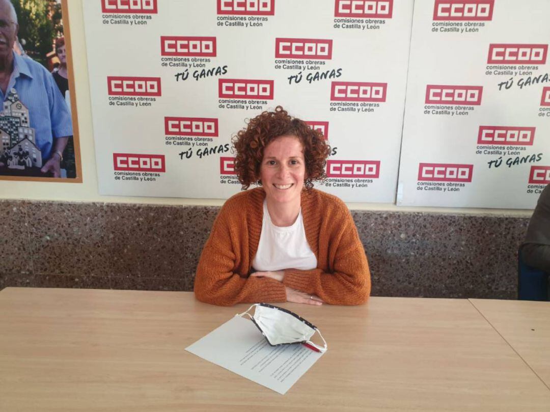 Elena Villamediana, secretaria provincial de CCOO en Palencia