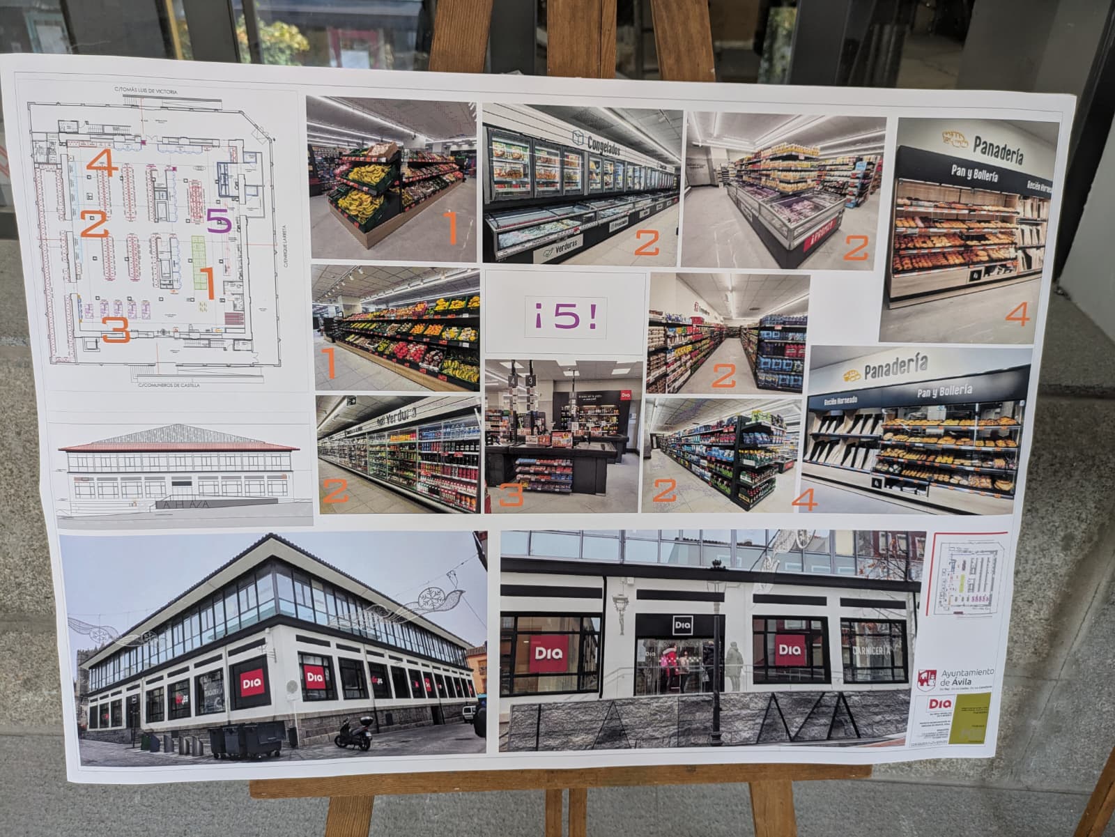 Obras de remodelación en la plaza de Abastos de Ávila./SER Ávila