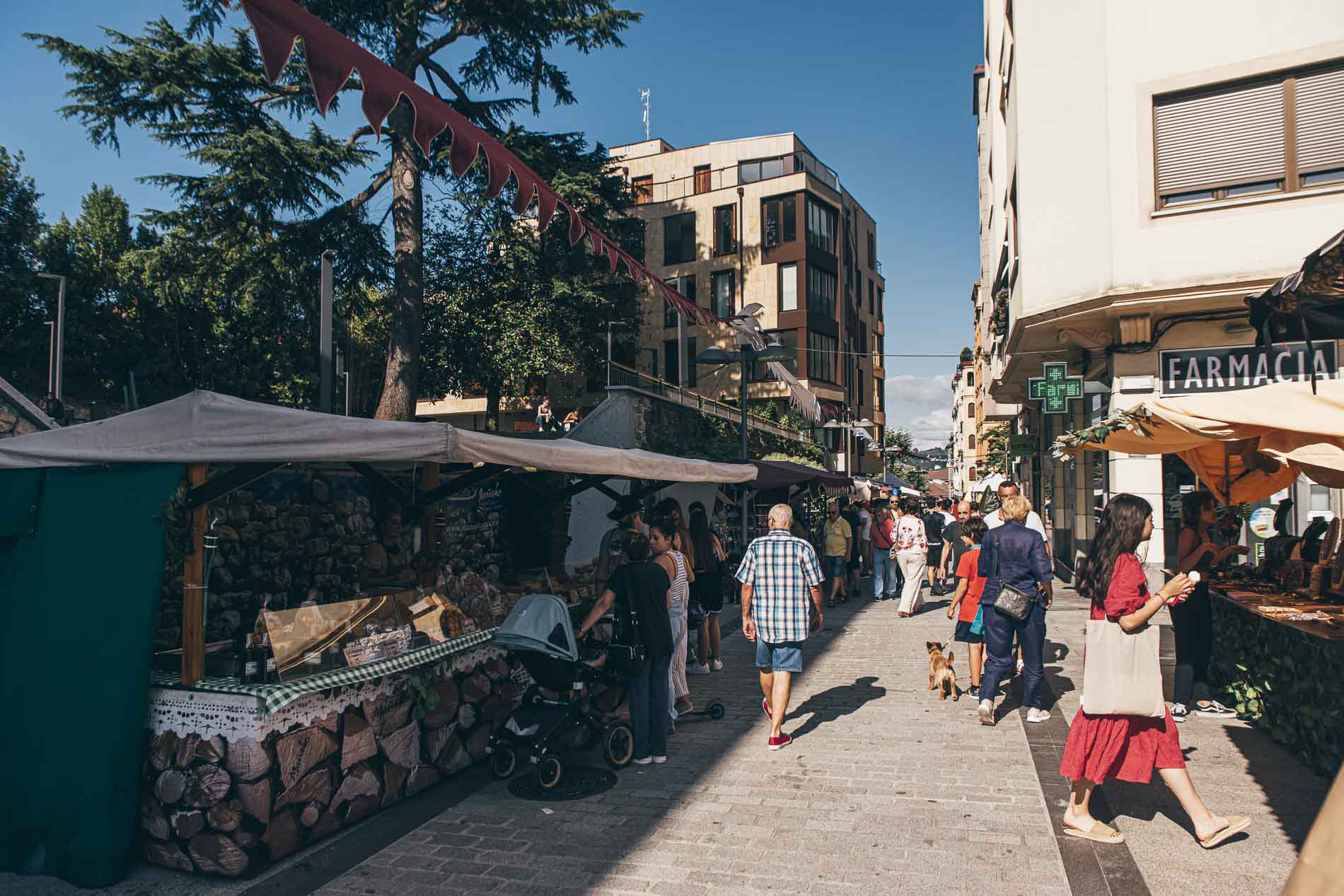 El mercado romano que se instaló en las calles cercanas al Museo Oiasso, fue uno de los plato fuertes del Dies Oiassonis