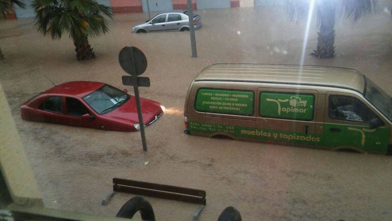 LLuvia caída en Sax