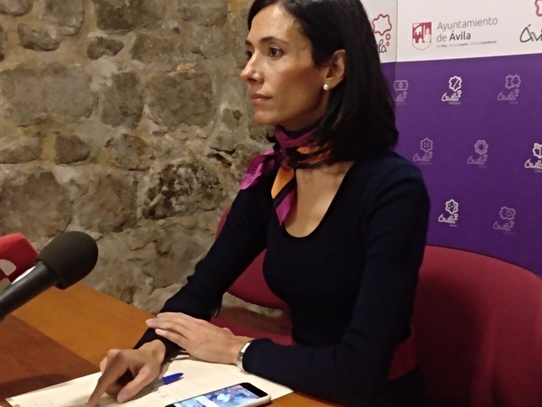 Patricia Rodríguez, portavoz del PP en el Ayuntamiento de Ávila