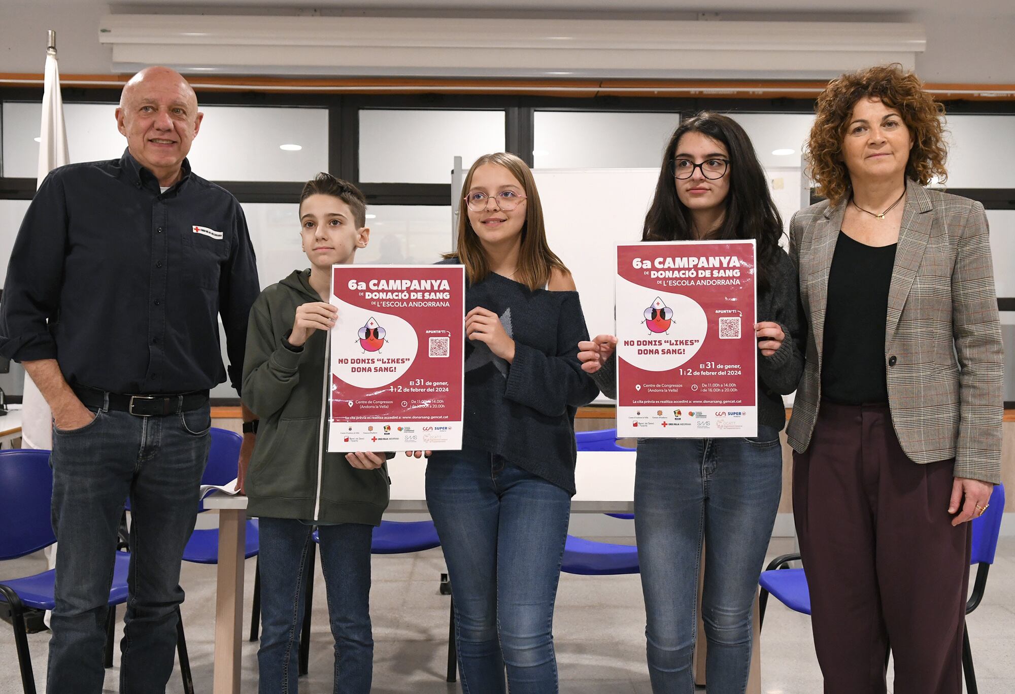 Els estudiants de primer curs de les tres escoles de segona ensenyança del sistema educatiu andorrà organitzen conjuntament amb la Creu Roja aquesta iniciativa