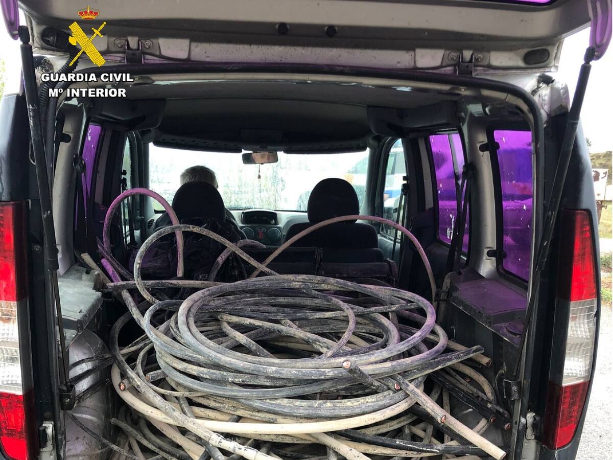 La Guardia Civil de Palencia detiene a una persona por robo de cable de cobre en una empresa