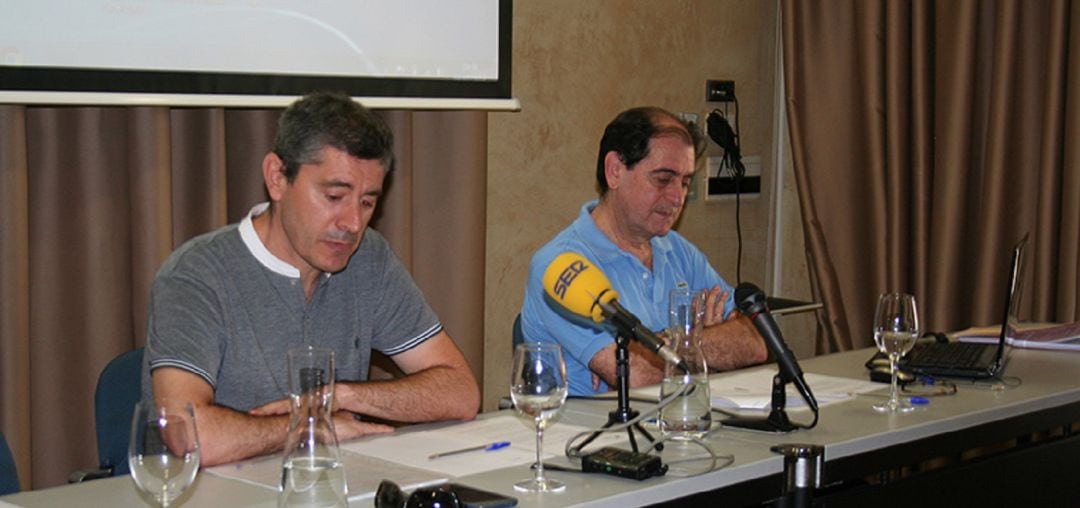 Abel Casado, junto a Eusebio Saez, presidente de la Comisión Ejecutiva