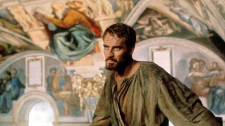 Charlton Heston como Miguel Ángel en &#039;El tormento y el éxtasis&#039;