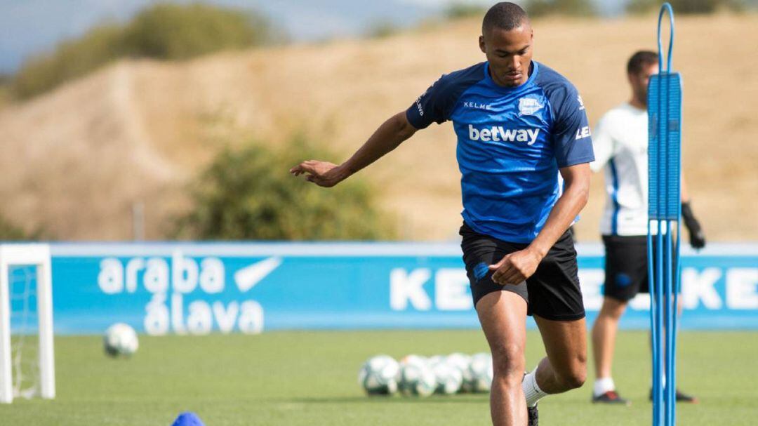 Olivier Verdon en un entrenamiento.