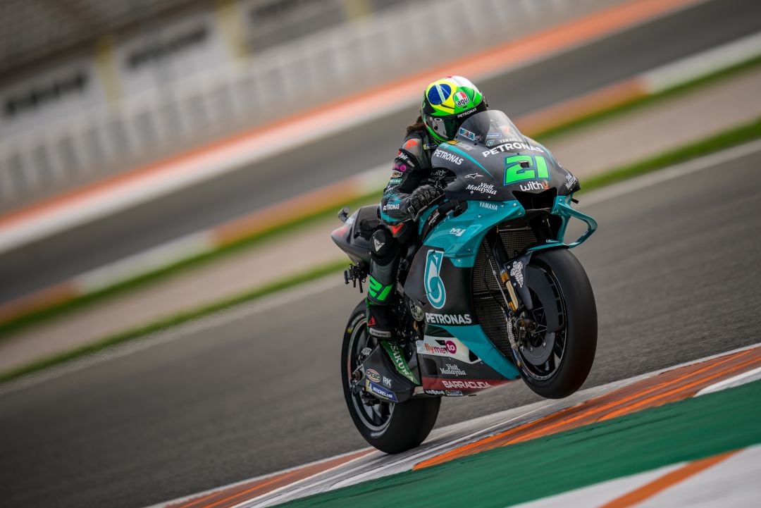 Franco Morbidelli en la clasificación del GP de Valencia.