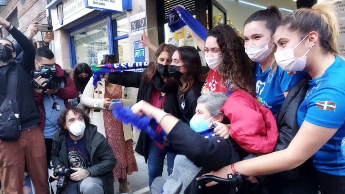 El club de balonmano de Basauri se lleva 154 millones de euros en la Lotería de Navidad