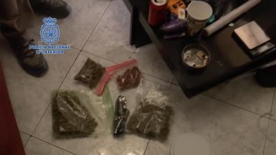 Bolsas con cannabis intervenidas por Policía Nacional en Alcobendas