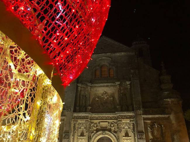 Luces de Navidad en la Plaza Vázquez de Molina, Úbeda