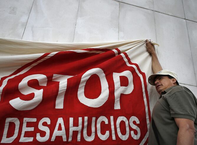 Protesta en Madrid contra las claúsulas abusivas de los bancos