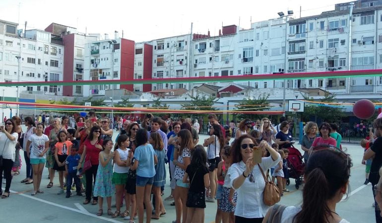 Una imagen de la fiesta de inaguración del CEIP de Ruzafa