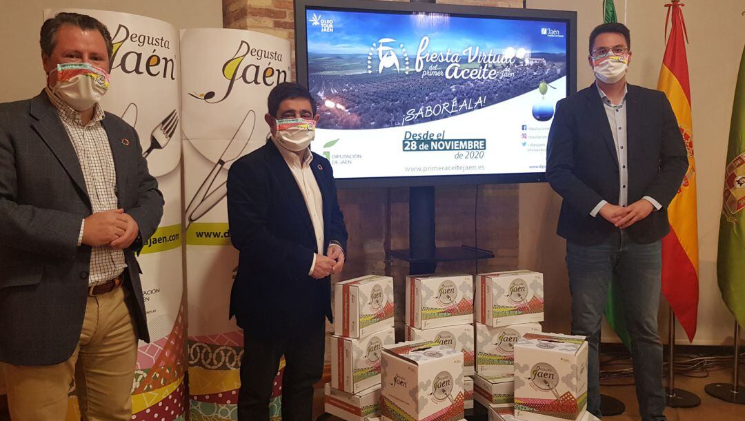 Pedro Bruno, Francisco Reyes y Fran Lozano durante la presentación del evento.