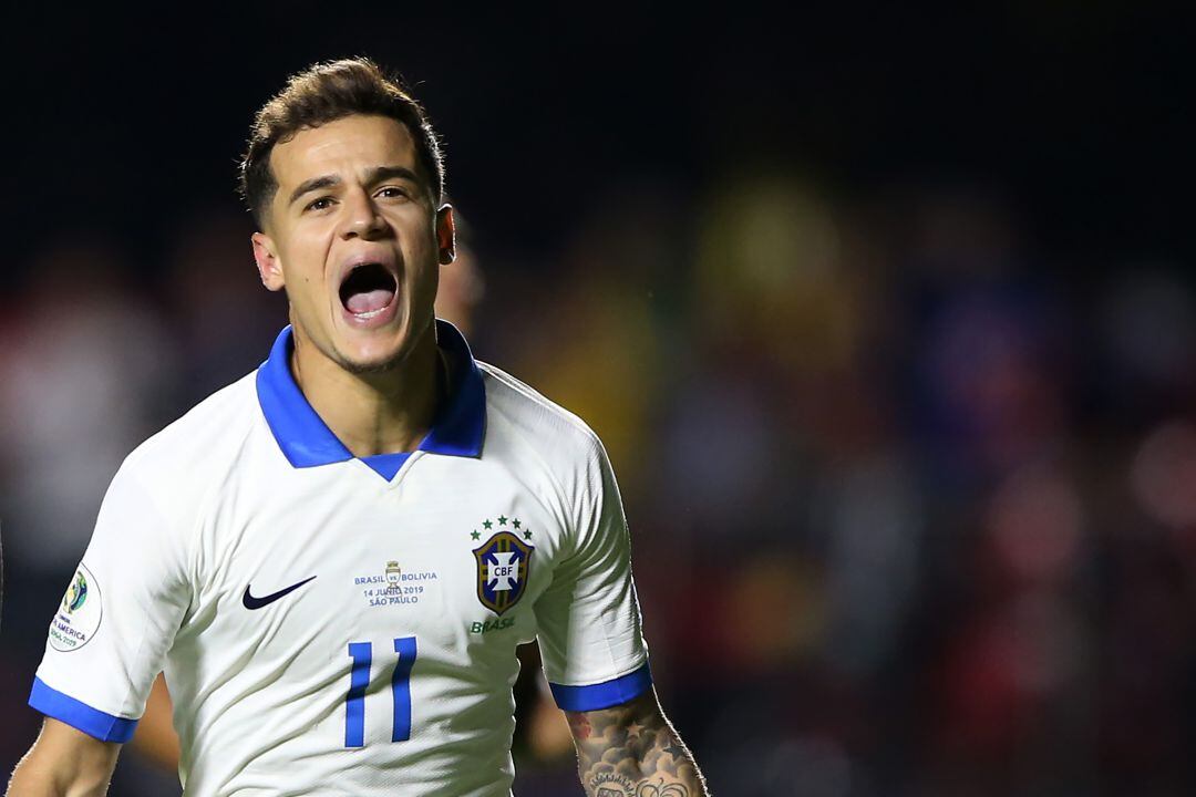 Coutinho, protagonista del Brasil - Bolivia