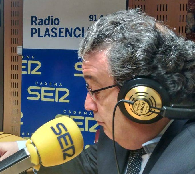 Pedro Cordero en estudios SER Norte de Extremadura