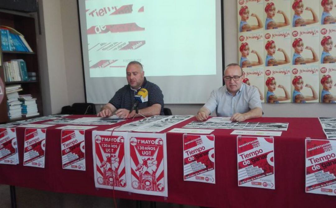 Els dos líders sindicals volen que només treballin les persones esencials.