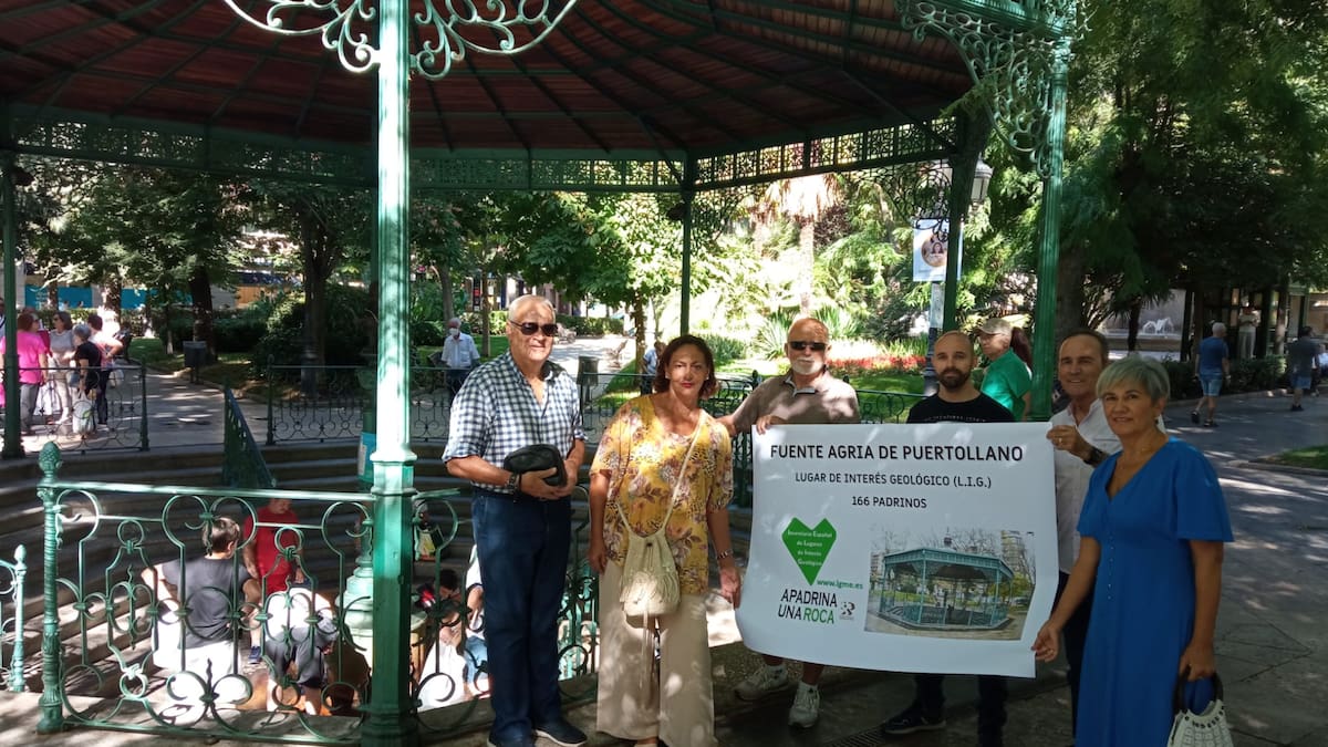 La Fuente Agria de Puertollano ya es Lugar de Interés Geológico con más padrinos de todo el país