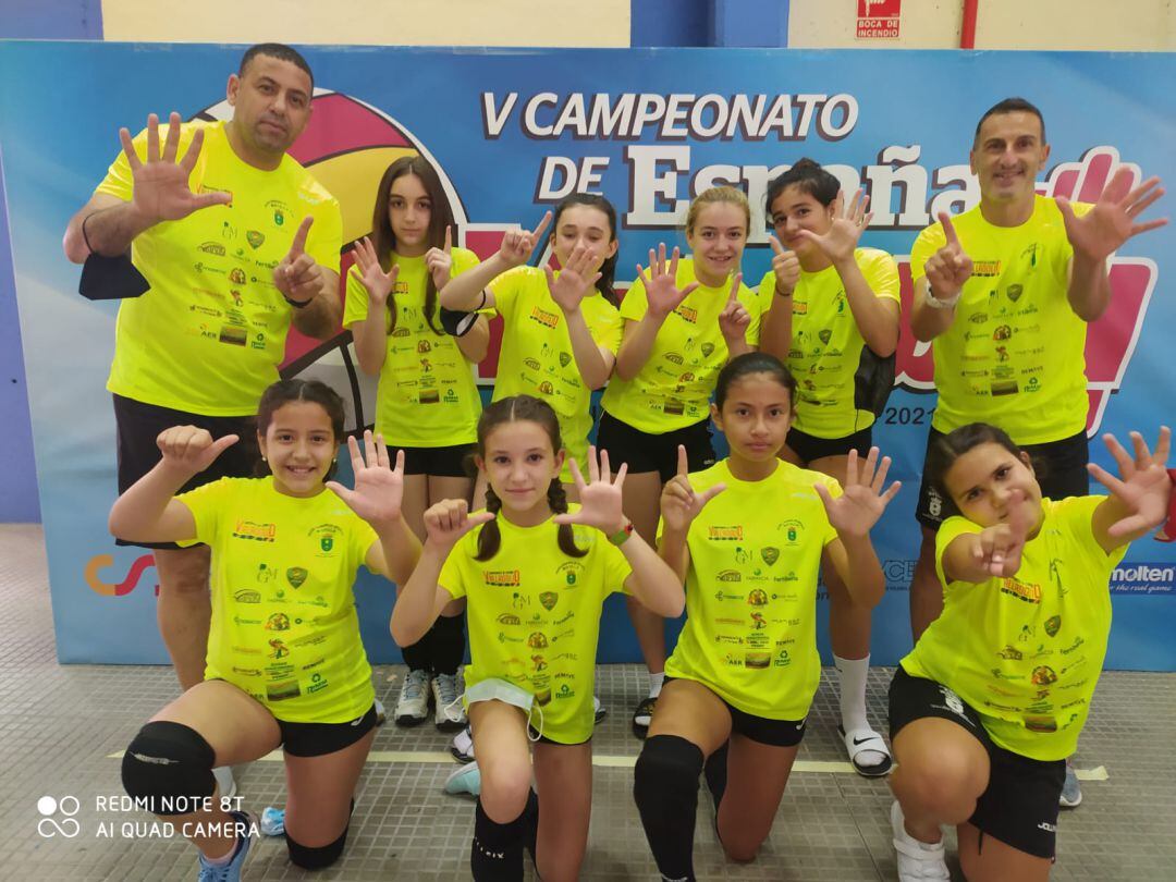 El equipo Alevín Femenino ha logrado la sexta plaza en el Campeonato Nacional