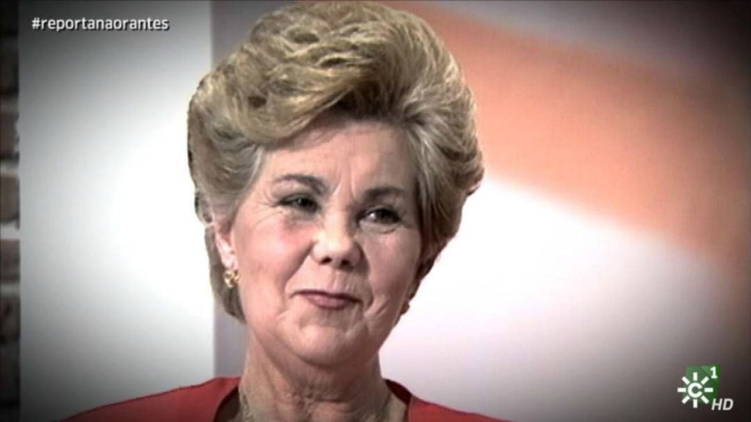 Ana Orantes, durante su denuncia de ser víctima de violencia machista en Canal Sur en 1997. 