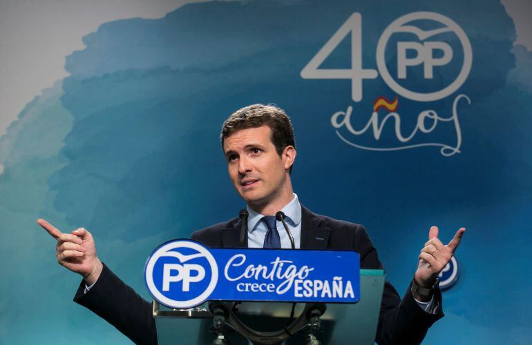 El vicesecretario de Comunicación del Partido Popular, Pablo Casado