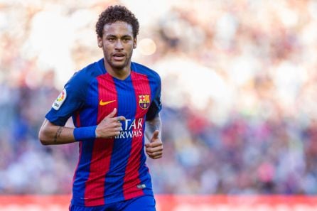 Neymar durante un partido