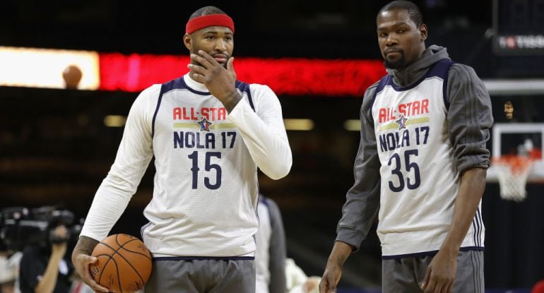 DeMarcus Cousins será compañero de Kevin Durant en los Warriors