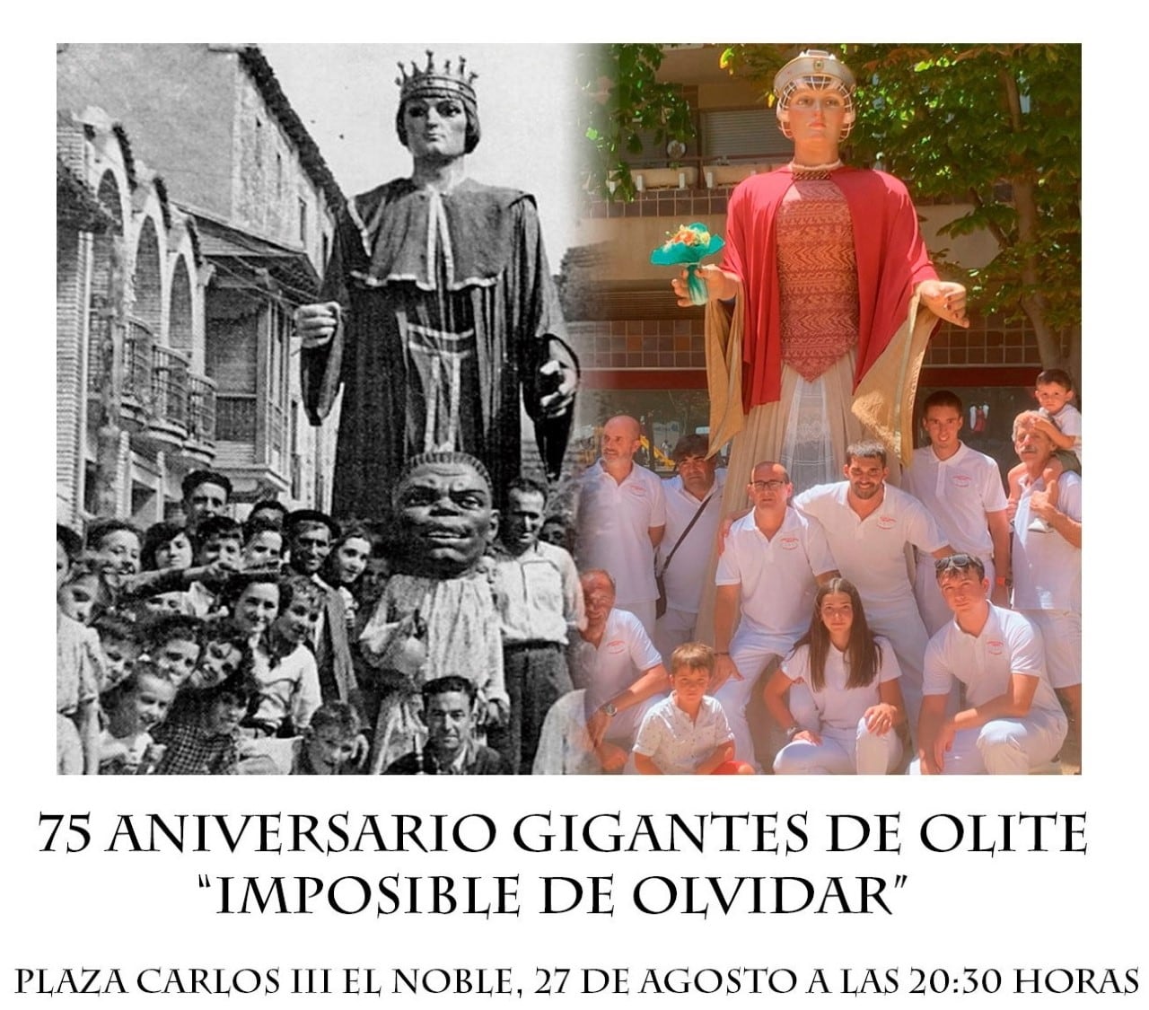 Cartel del espectáculo &quot;Imposible de olvidar&quot;, en Olite