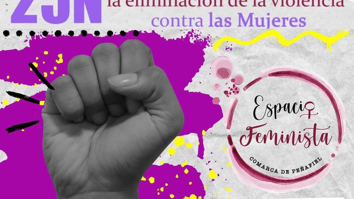 Performance y manifiesto con motivo del 25 de noviembre en Peñafiel