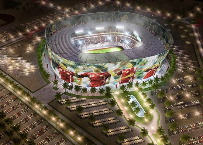 El estadio Al-Rayyan de la ciudad qatarí de Al-Rayyan en Qatar será una de las sedes del Mundia de 2022. Tendrá capacidad para 44.740 personas