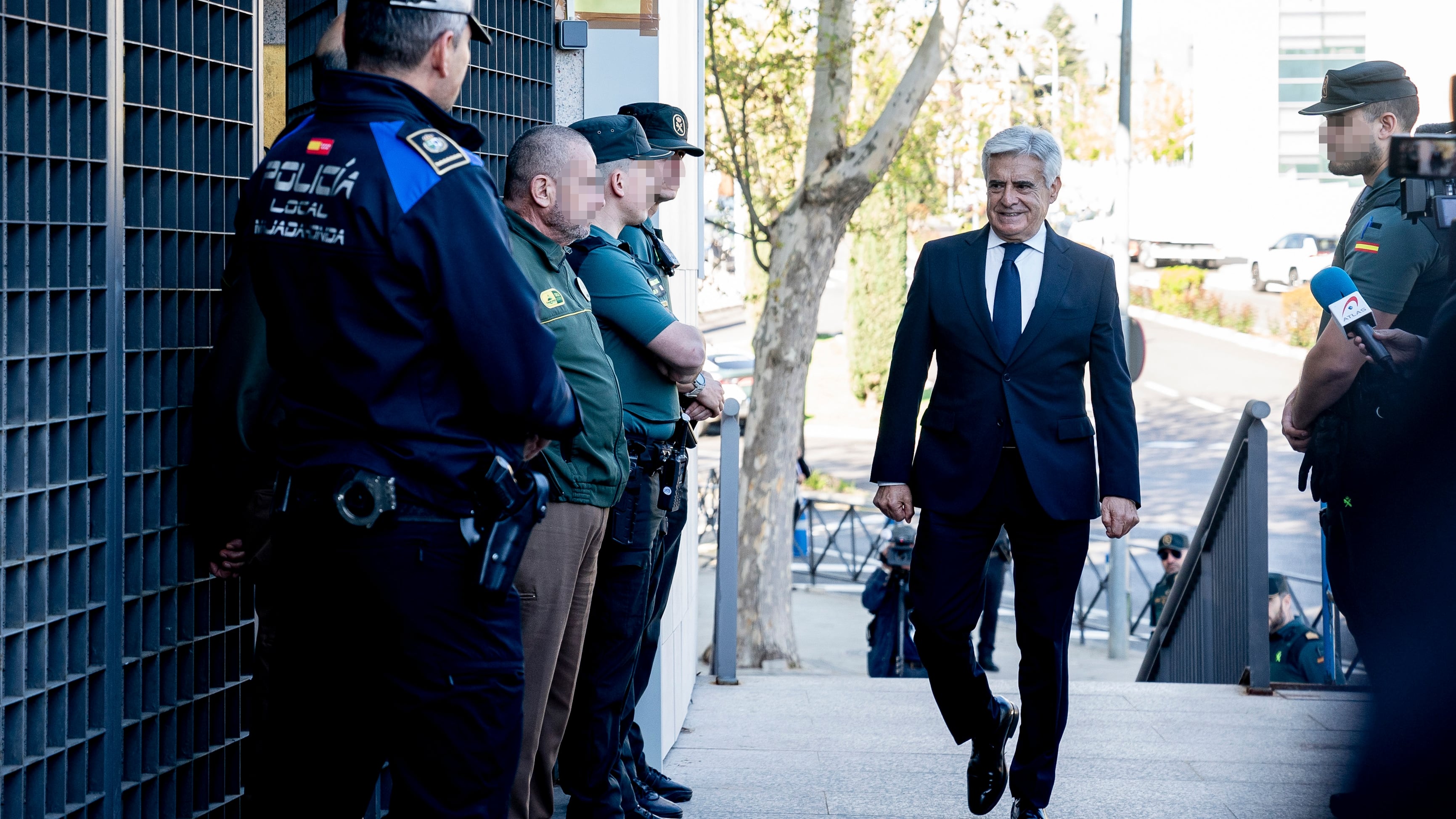 Pedro Rocha, a su llegada al juzgado de Majadahonda