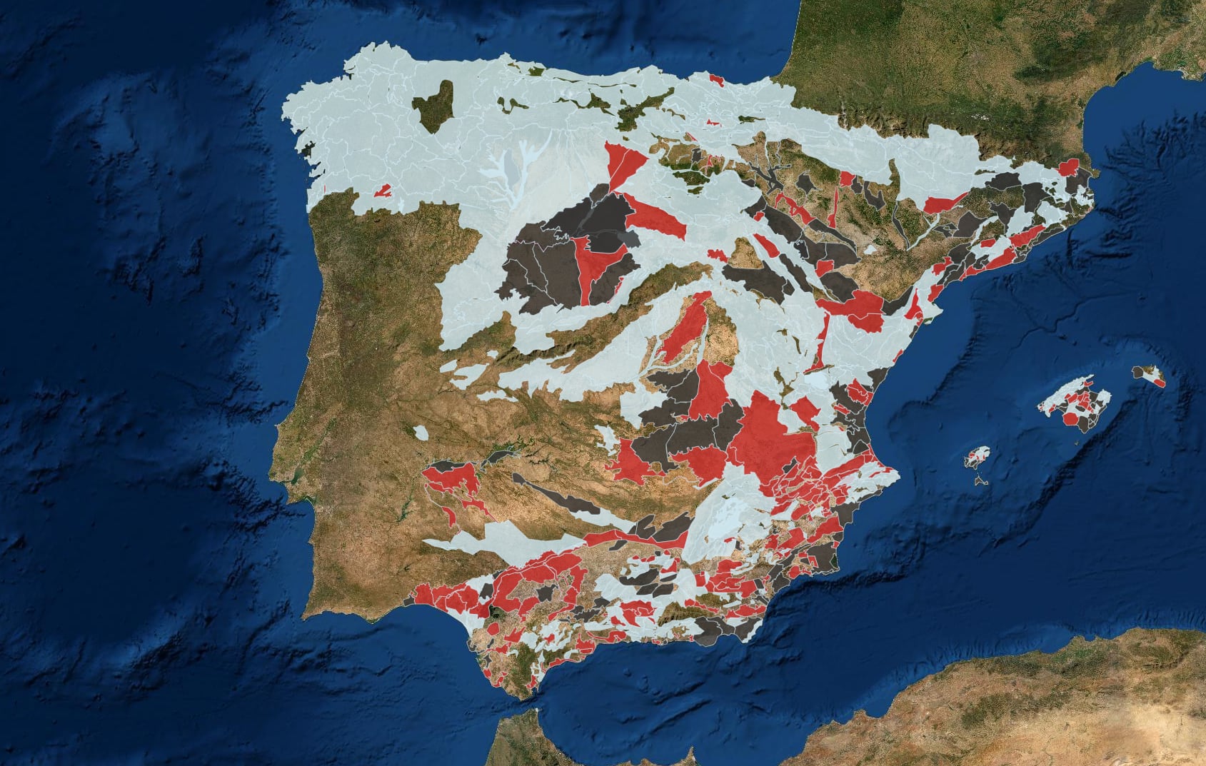 Mapa de masas subterráneas de agua