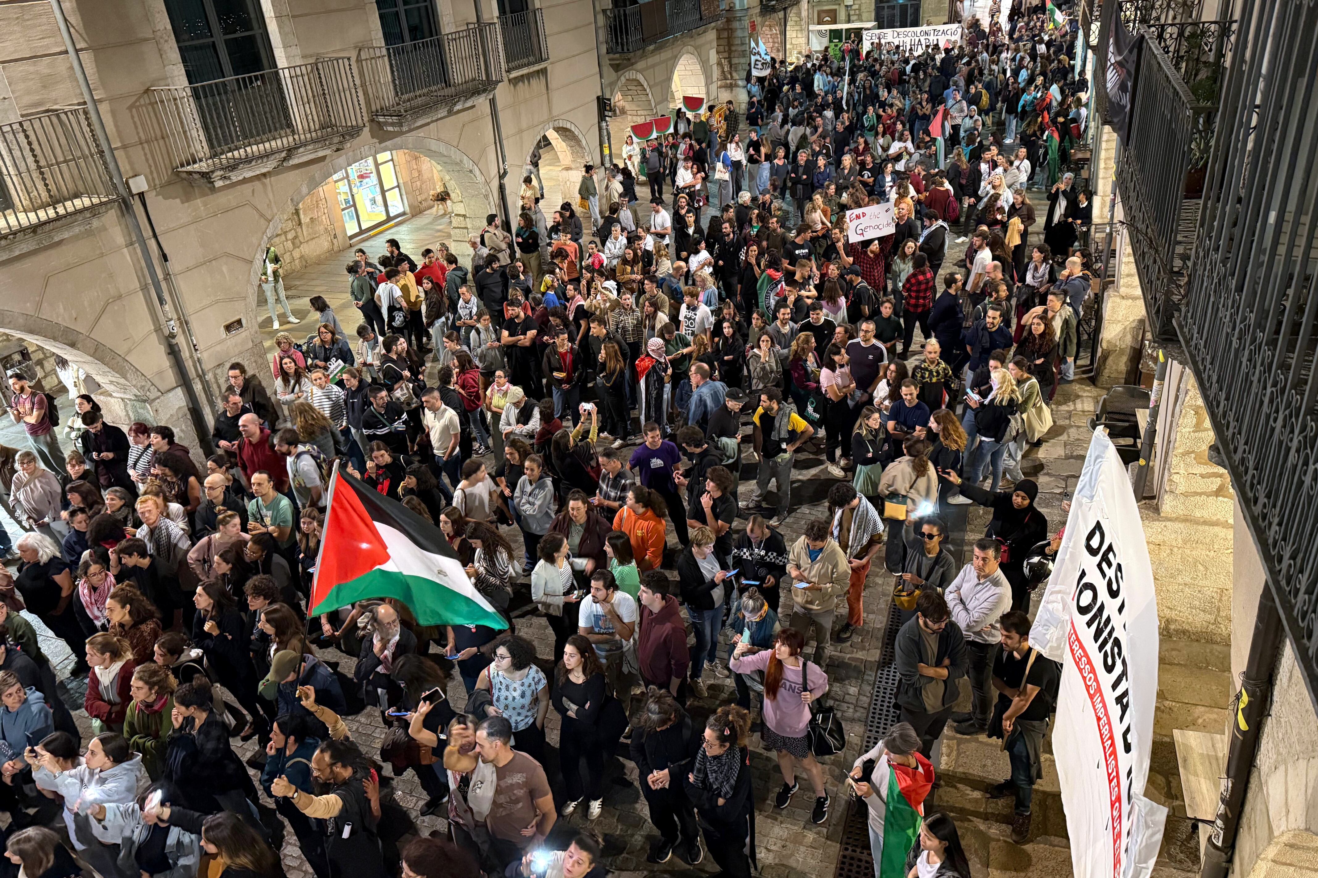 Manifestació per Palestina a Girona