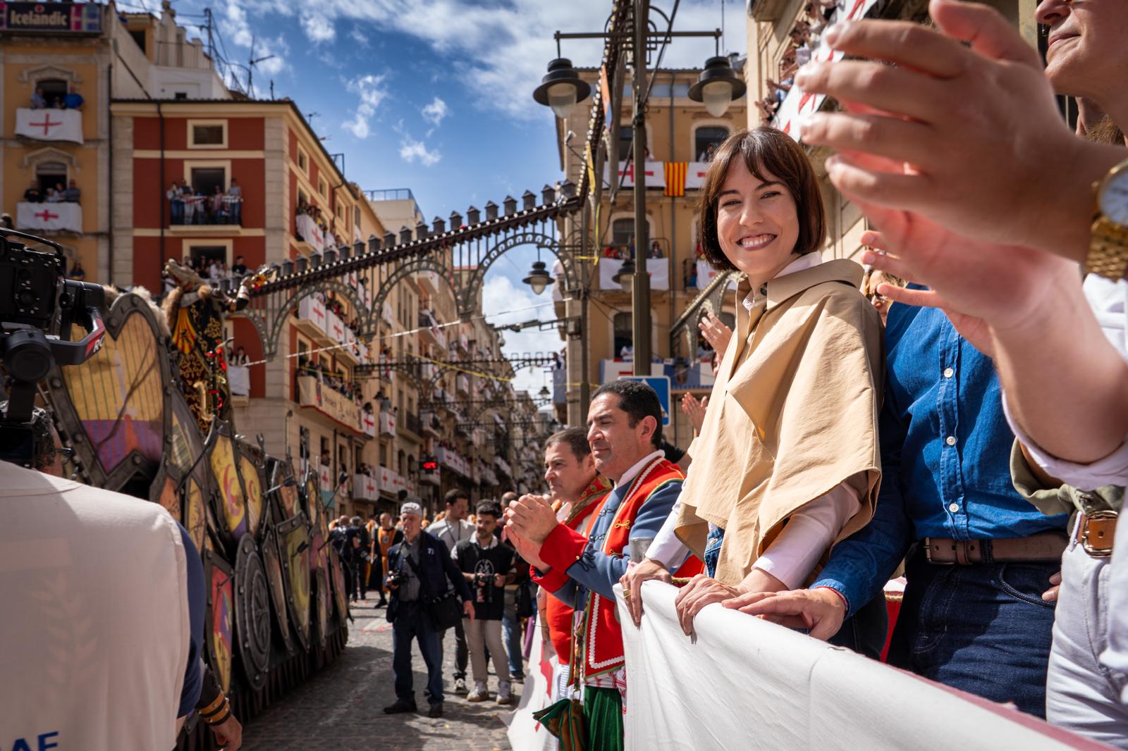 Diana Morant en la Entrada de Moros y Cristianos de Alcoy en 2025