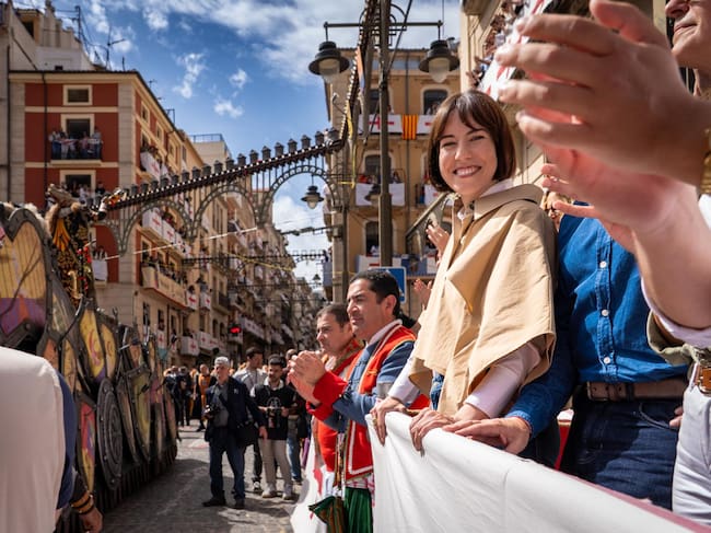 Diana Morant en la Entrada de Moros y Cristianos de Alcoy en 2025