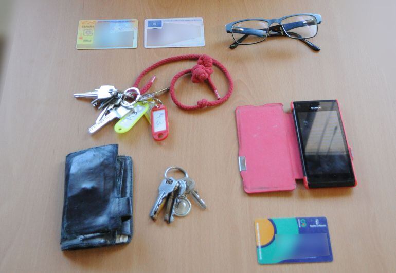 Imagen de la Policía Nacional de los efectos sustraídos