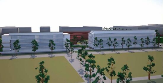 Maqueta de l'escola-residència de dansa Ángel Corella que s'havia projectat a Figueres