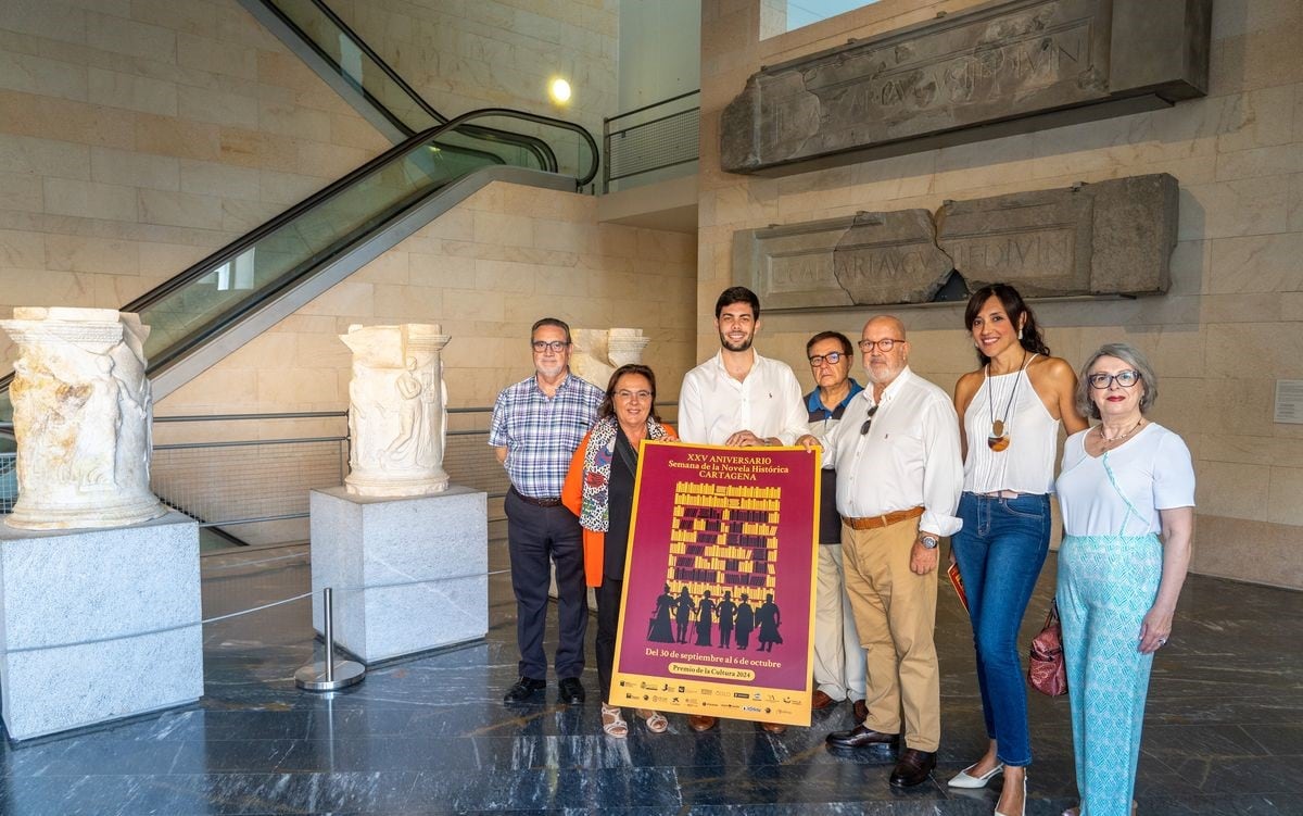 Un momento de la presentación de la Semana de la Novela Histórica