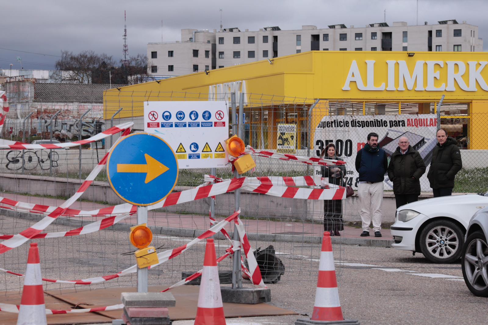 Las obras del colector se desplazan a un nuevo punto en Daniel del Olmo