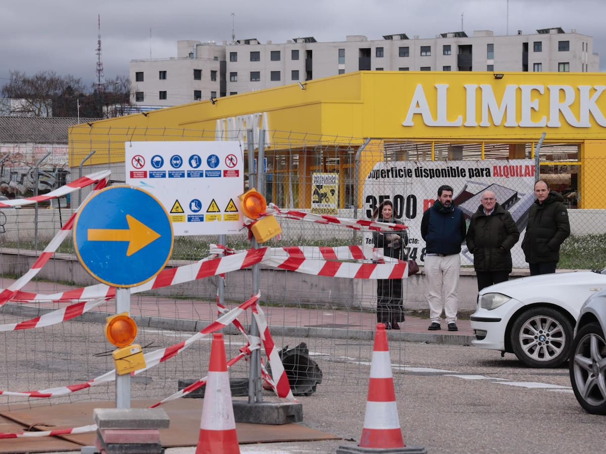 Las obras del colector del Polígono de Argales se mueven a un nuevo tramo