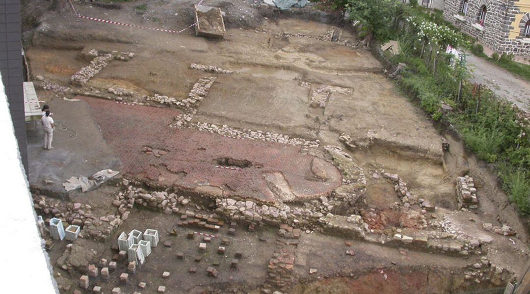 Termas romanas en el museo Oiasso de Irun