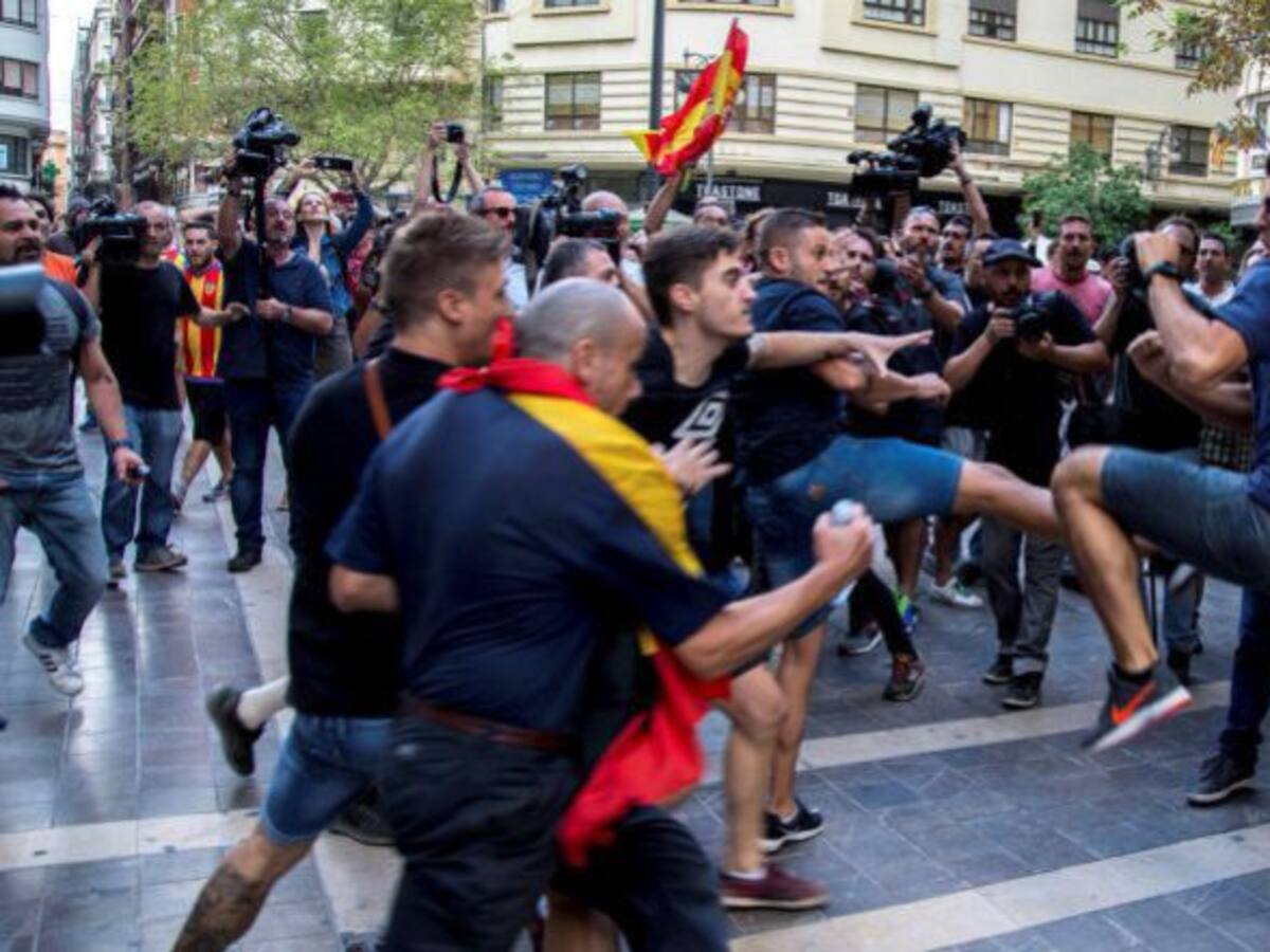 Detienen a un hombre por su participación en los altercados del 9 de octubre