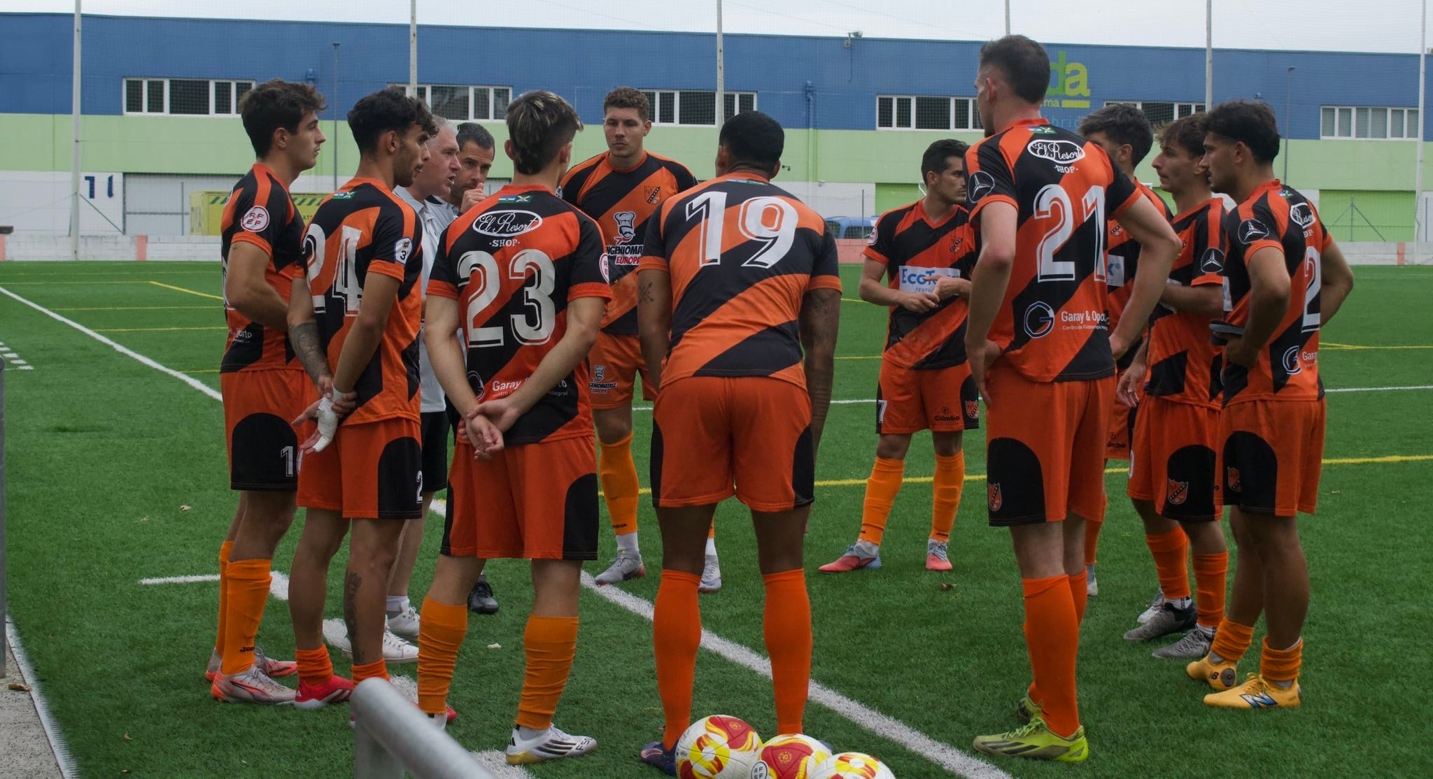 El Sámano, durante un partido de pretemporada.