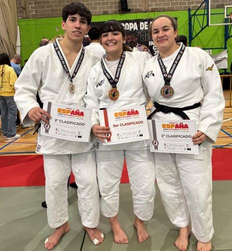 El Club Judo Huesca consiguió tres medallas en la Copa de España junior