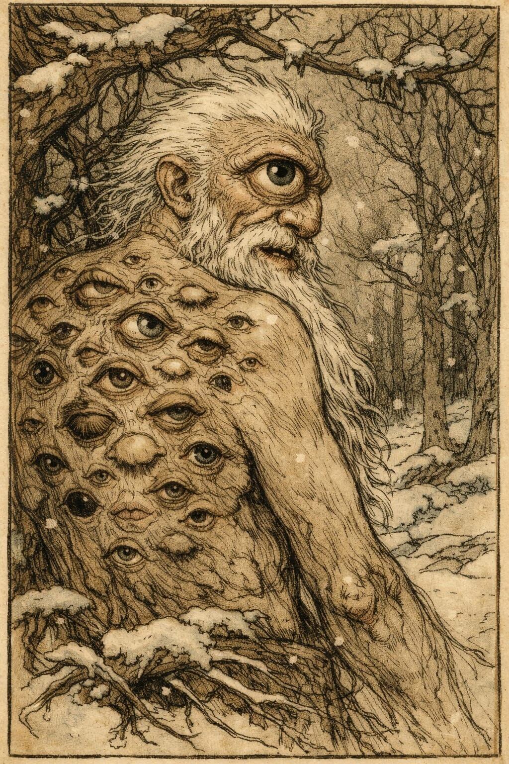 El Ojancu, el hombre de los ojos.