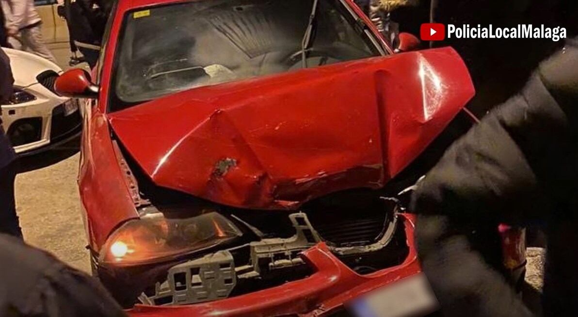 Estado en el que quedó el vehículo tras el accidente