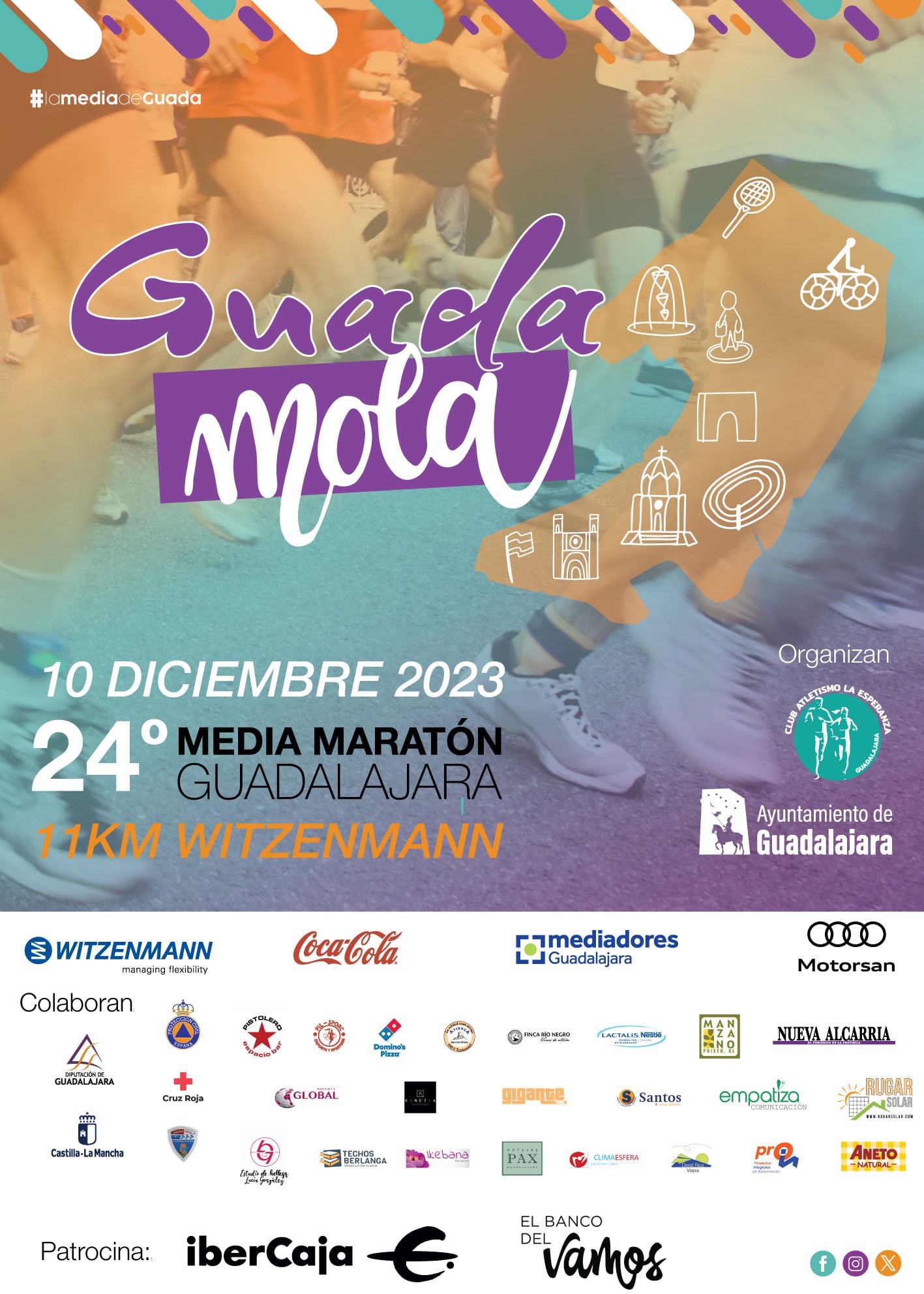 Cartel XXIV Media Maratón de Guadalajara