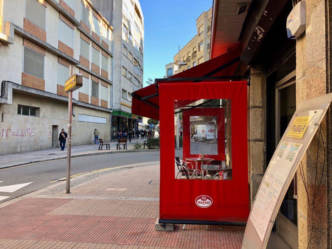 Foto de recurso de una terraza en Pontevedra