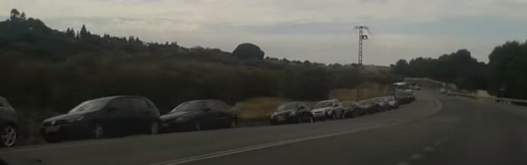 Imagen de los vehículos aparcados