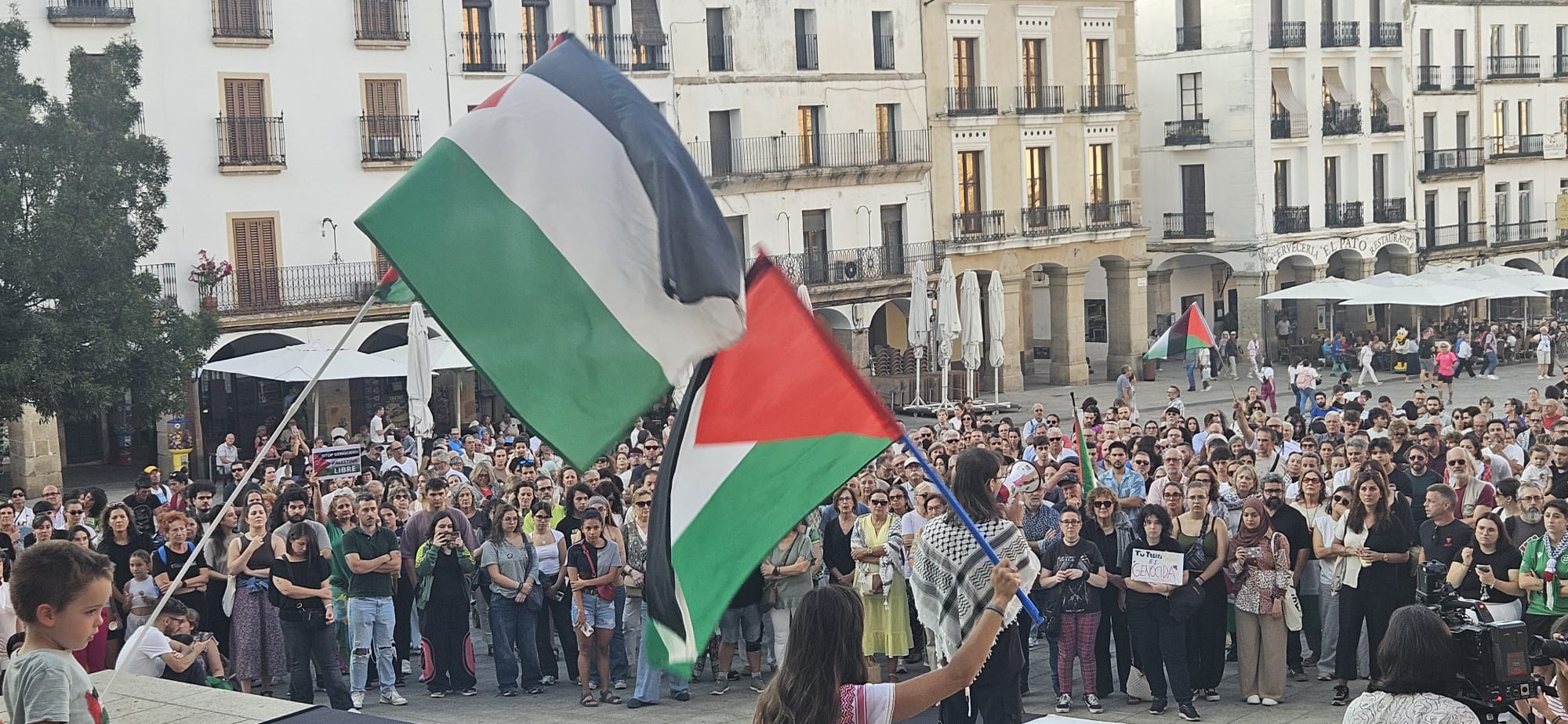 Manifestación por Palestina en Cáceres