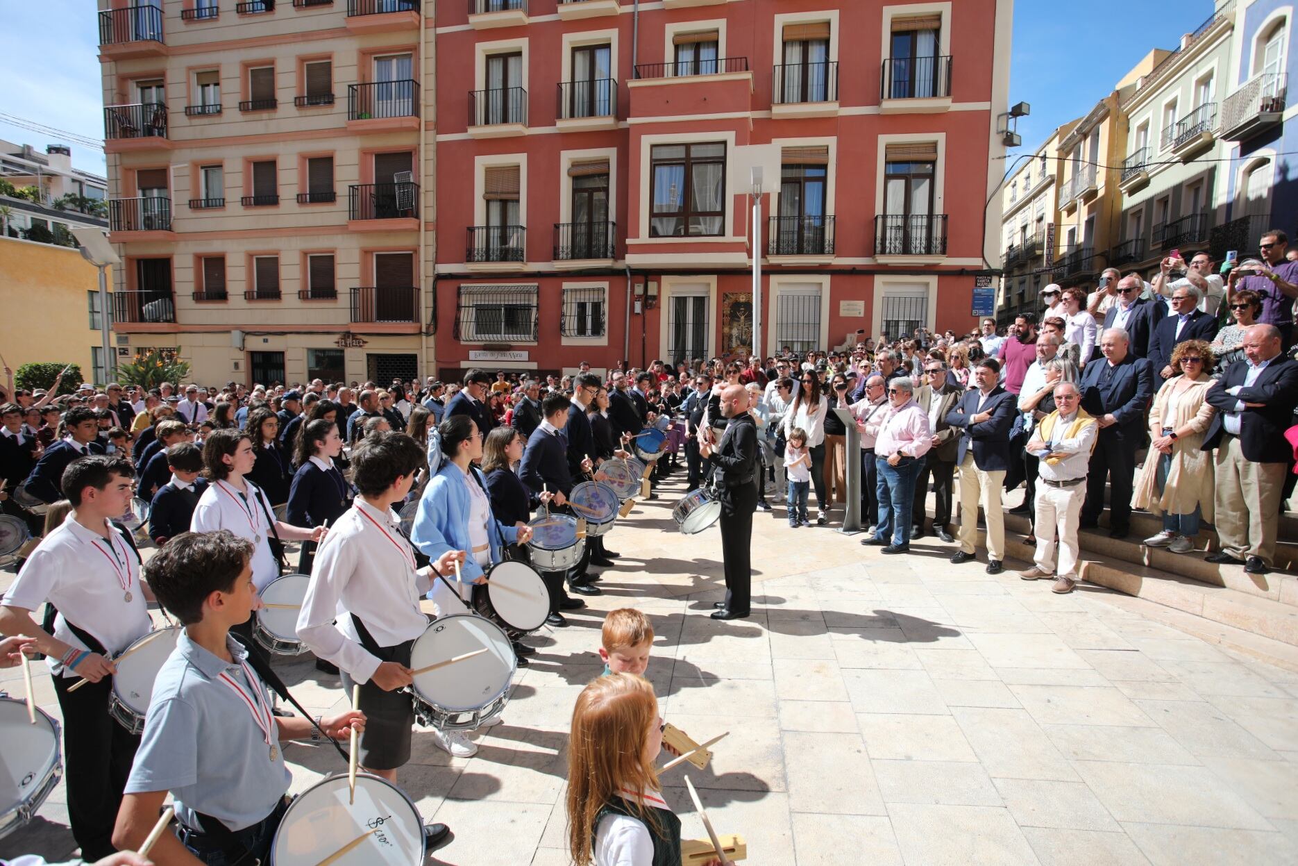 Imagen de la Tamborrada de Semana Santa celebrada este domingo en Alicante